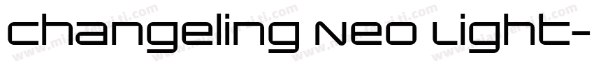 Changeling Neo Light字体转换